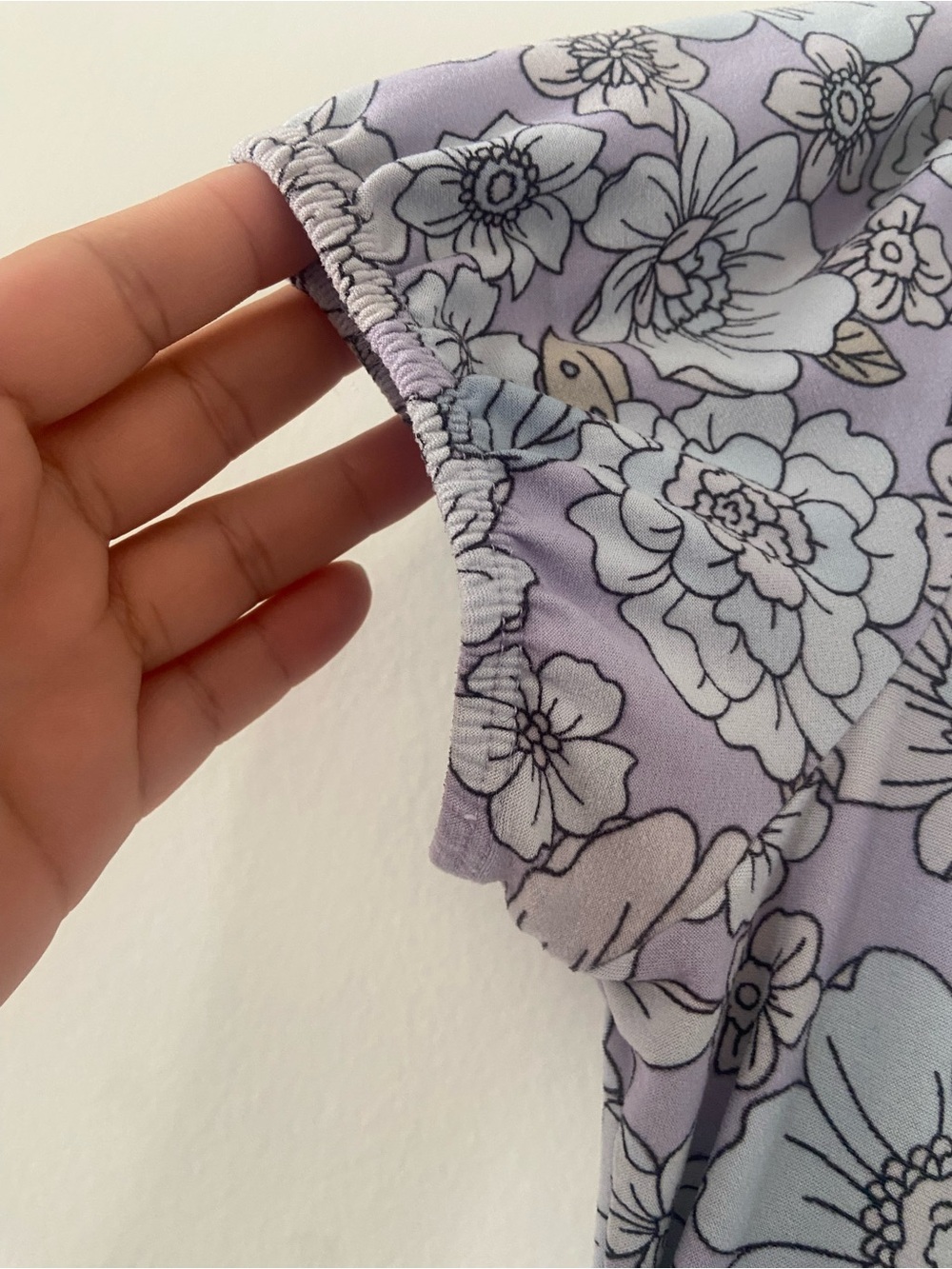 **bundle 3 for $25**No Boundaries Lavender Floral Wrap Dress - Picture 4 of 5